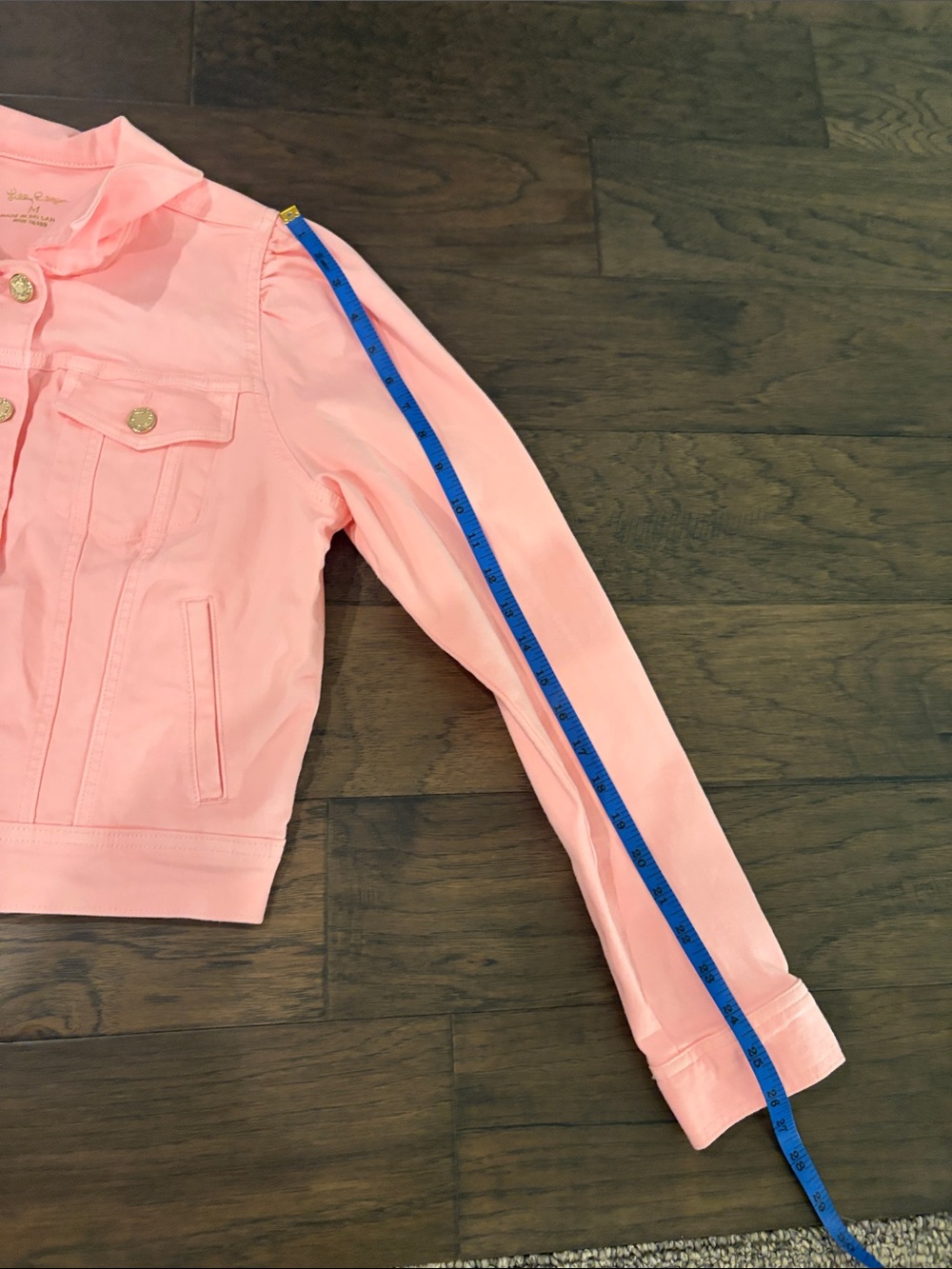 New With Tags Lilly Pulitzer Laylani Denim Jacket Sz M - Picture 6 of 8